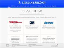 Tablet Screenshot of lieksansahko.fi